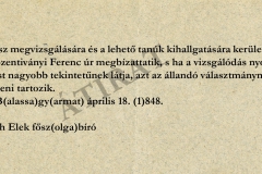 Seres István kosdi lakos panasza a kosdi bíró fizikai bántalmazása miatt. 1848.04.13.
