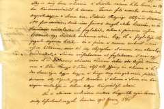 Ruga András sziráki lakos panasza, hogy Palotáson vett szénáját a palotási bírák lefoglalták egyezséglevél, miszerint megtérítették az árát jelentés az eset kivizsgálásáról. 1848. 04. 15.