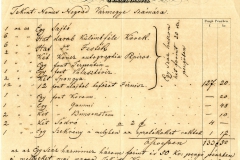 Szerelmey Miklós kőrajznyomda intézetének fejléces számlája a kőnyomda hozzávalóiról. 1848. április 19.