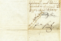 Frideczky Lajos főjegyző feljegyzése a törvények kinyomtatásához szükséges papír áráról és az alispán intézkedése. 1848. április 30.