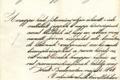 Katonák főorvosi vizsgálatáról utasítás. A miniszterelnök távollétében Deák Ferenc írta alá. 1848.05.05.
