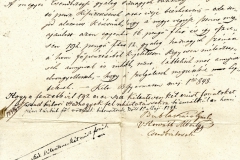Bubla Károly és Horváth Albert csendbiztosok kérése, hogy a 12 csendbiztosnak utalják ki a ruházkodáshoz szükséges pénzt. 1848.05.01.