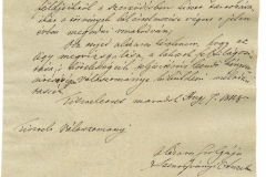 Szentiványi Anzelm panasza, hogy haszonbérbe bírt majorsági földek után nem fizetnek járandóságot. 1848.08.07.