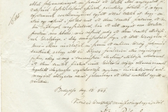 Vallás és közoktatásügyi minisztérium állásfoglalása a balassagyarmati elemi iskolai tanító fizetéséről. 1848.08.18.
