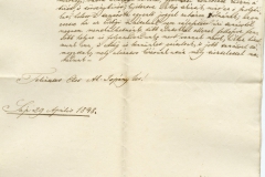 Alsó és Felső Sáp lakosai panaszt tettek a községi alválasztmány viselkedése ellen. 1848.04.29.