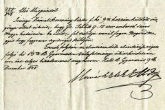 Horváth Elek alispán választmányi ülésre hívja a tagokat Schlik betörése miatt. 1848.12.09.